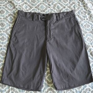 Banana Republic Charcoal Flat Front Shorts